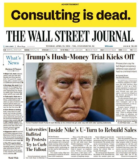 Trump’s Hush-Money Trial Kicks Off | The Wall Street Journal -- Tue., April 23, 2024