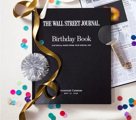 Wall Street Journal Custom Birthday Book – The Wall Street Journal