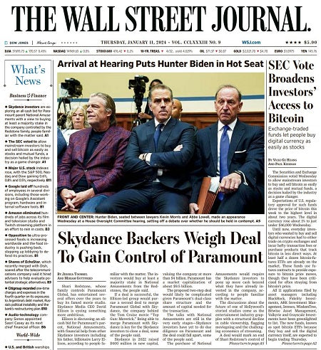SEC Vote Broadens Investors’ Access to Bitcoin | The Wall Street Journal -- Thu., January 11, 2024