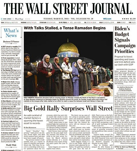 Biden’s Budget Signals Campaign Priorities | The Wall Street Journal -- Tue., March 12, 2024