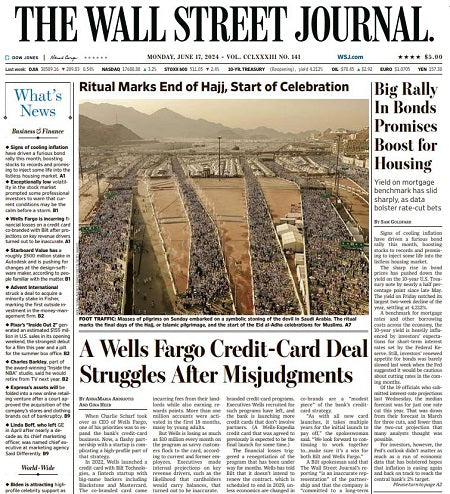 Big Rally In Bonds Promises Boost for Housing | The Wall Street Journal -- Mon., June 17, 2024