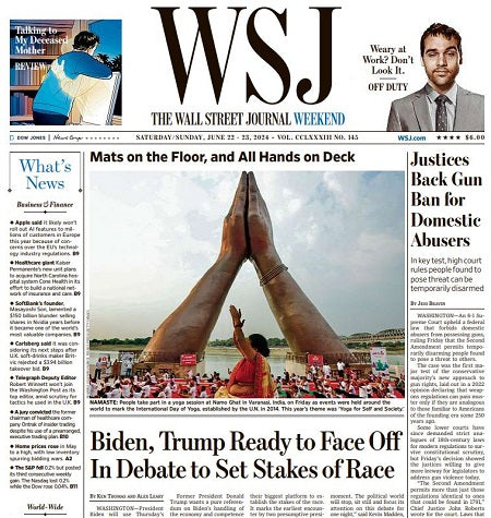 Justices Back Gun Ban for Domestic Abusers | The Wall Street Journal -- Sat./Sun., June 22/23, 2024