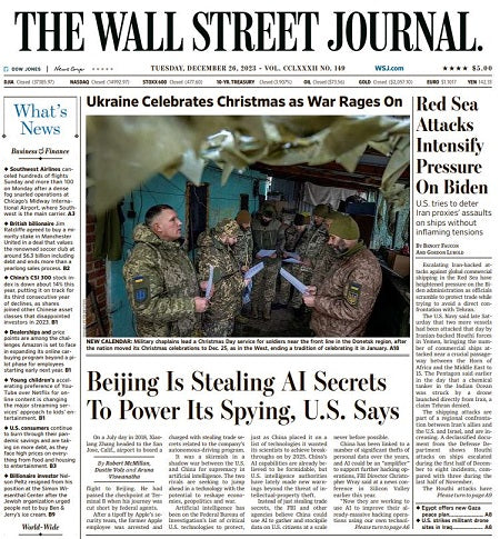 Red Sea Attacks Intensify Pressure On Biden | The Wall Street Journal -- Tue., December 26, 2023