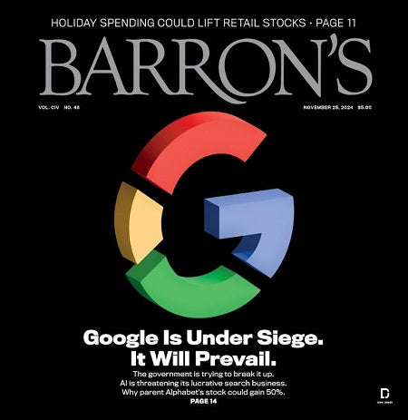 Google Is Under Siege.  It Will Prevail. | Barron's, November 25, 2024