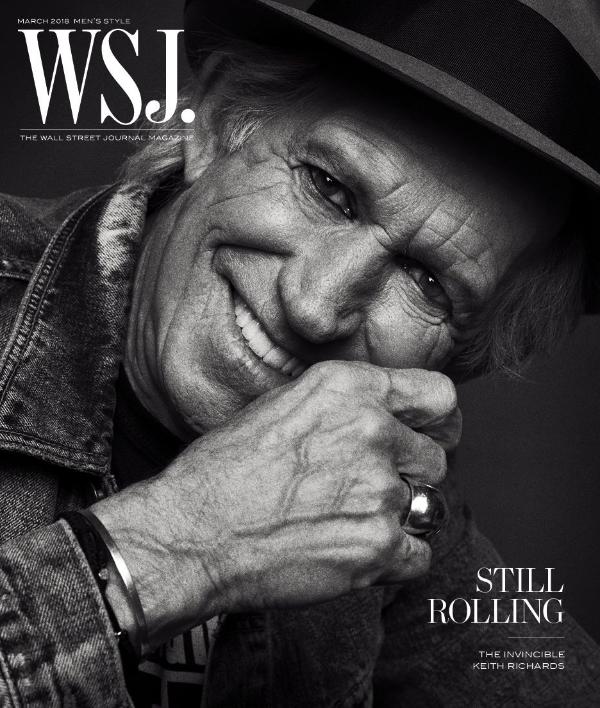 Keith Richards | WSJ. Magazine cover, March ( II ) 2018
