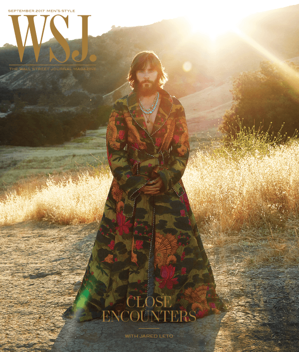 Jared Leto September 2017 WSJ. Magazine cover