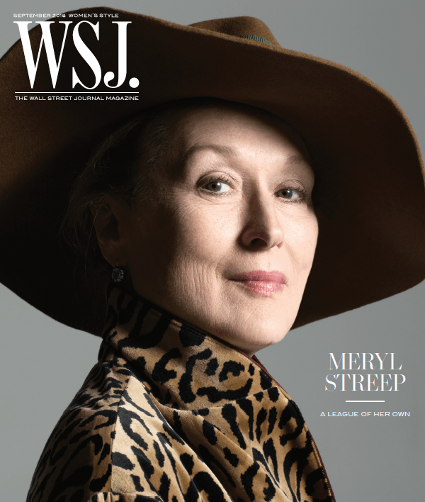 Meryl Streep | WSJ. Magazine cover, September 2016