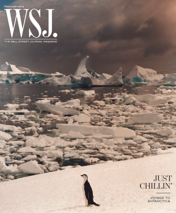 Antarctica Travel | WSJ. Magazine cover, February 2016